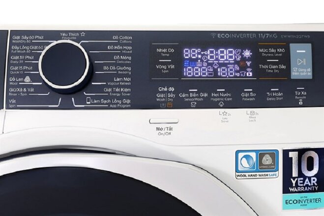 Máy giặt sấy Electrolux EWW1142Q7WB đời cũ nhưng vẫn rất đáng mua, giá lại đang giảm sâu