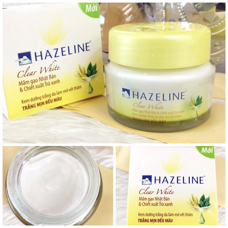 Kem dưỡng da mặt Hazeline clear White mầm gạo Nhật Bản