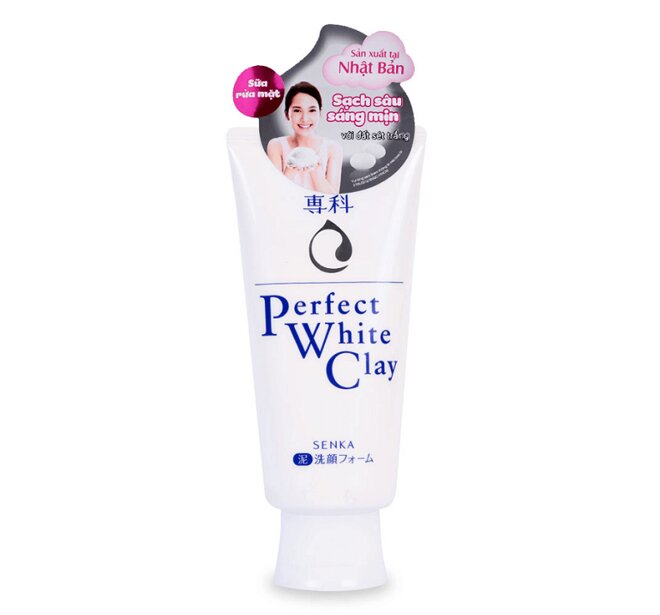 Sữa rửa mặt perfect white clay màu trắng