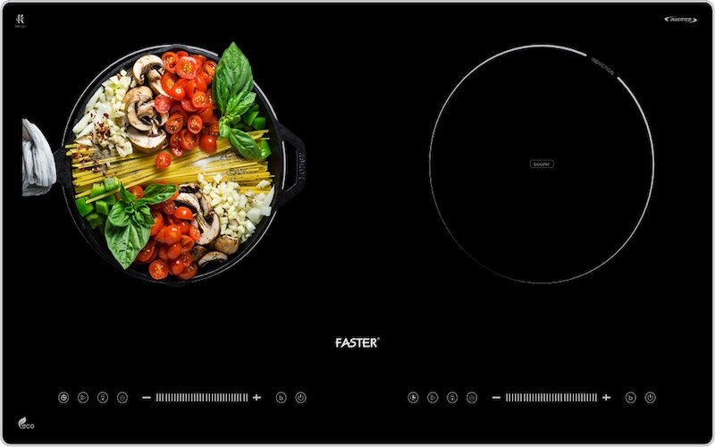 Bếp từ âm 2 vùng nấu Faster FS 389I sang trọng, hiện đại, tiết kiệm điện