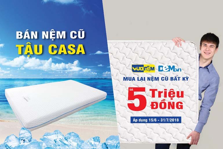 Vua Nệm mua lại nệm cũ bất kỳ với giá 5 triệu