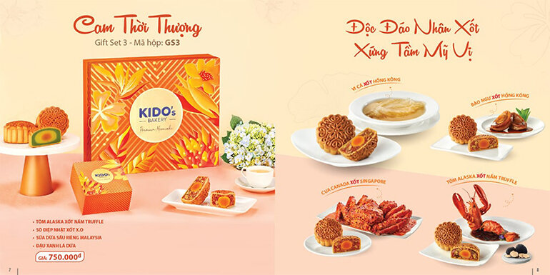 Bánh trung thu KIDO Cam Thời Thượng