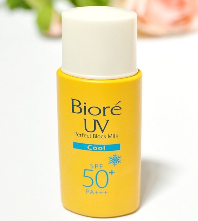 Sữa chống nắng Biore UV Perfect Block Milk Cool SPF 50 PA+++