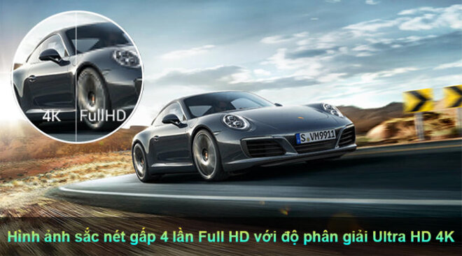 Trải nghiệm khoảnh khắc như xem phim tại rạp với màn hình độ phân giải 4K Ultra HD