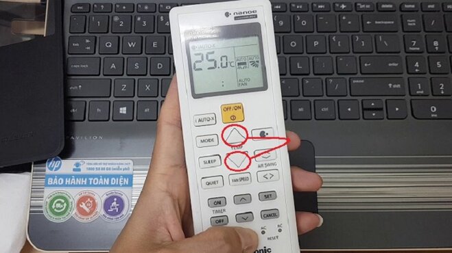 mở khóa điều khiển điều hòa Panasonic