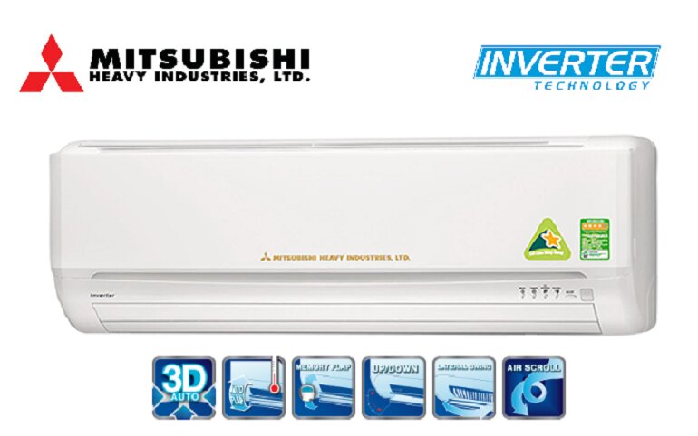 Điều hòa Mitsubishi  12000BTU 1 Chiều  SRK/SRC13YL-S5 Inverter Gas R410A