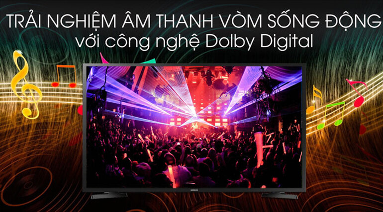 Âm thanh ấn tượng nhờ công nghệ hiện đại Dolby Digital 
