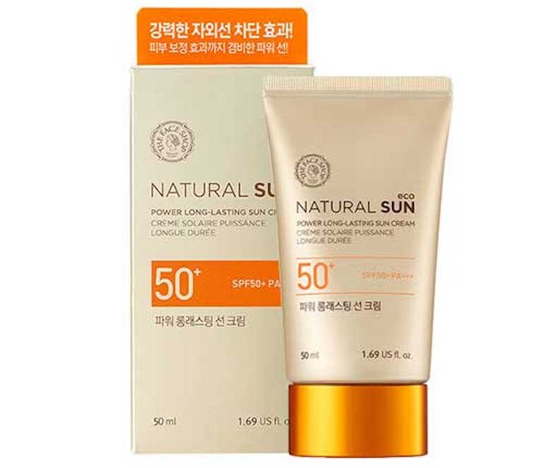 Kem chống nắng The Face Shop Natural Sun SPF50+ PA+++