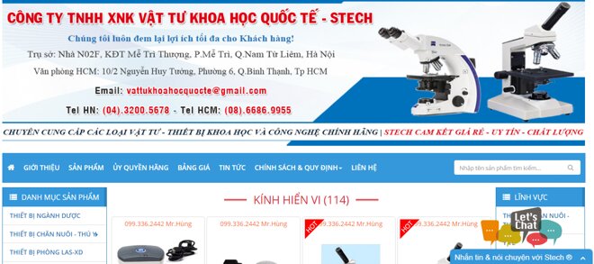 vật tư khoa học