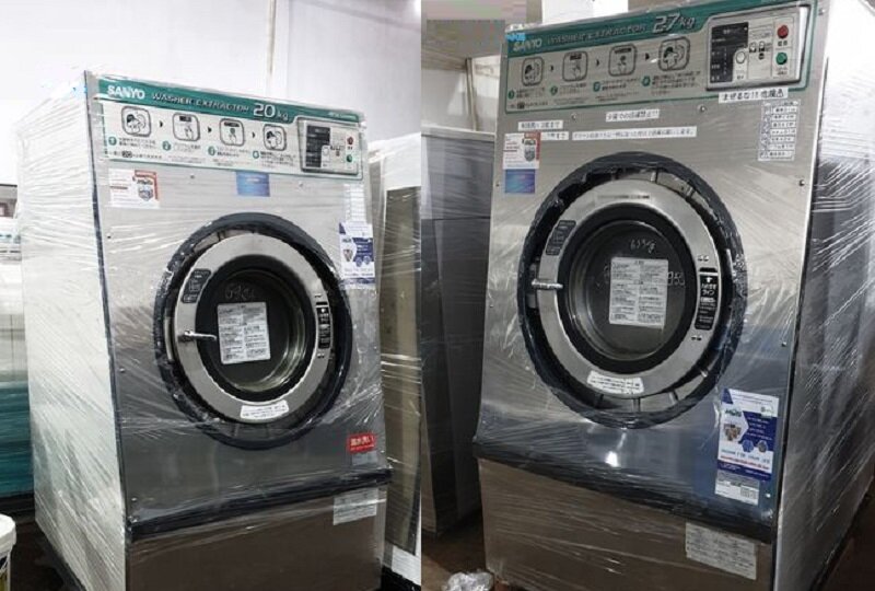 máy giặt công nghiệp hàng bãi Nhật