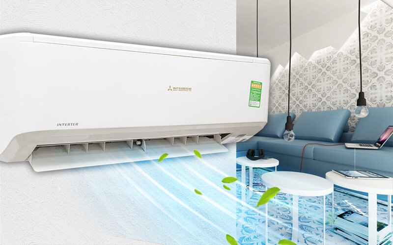 Khả năng làm mát căn phòng của máy lạnh Mitsibishi gấp đôi sao với sản phẩm thông thường khác