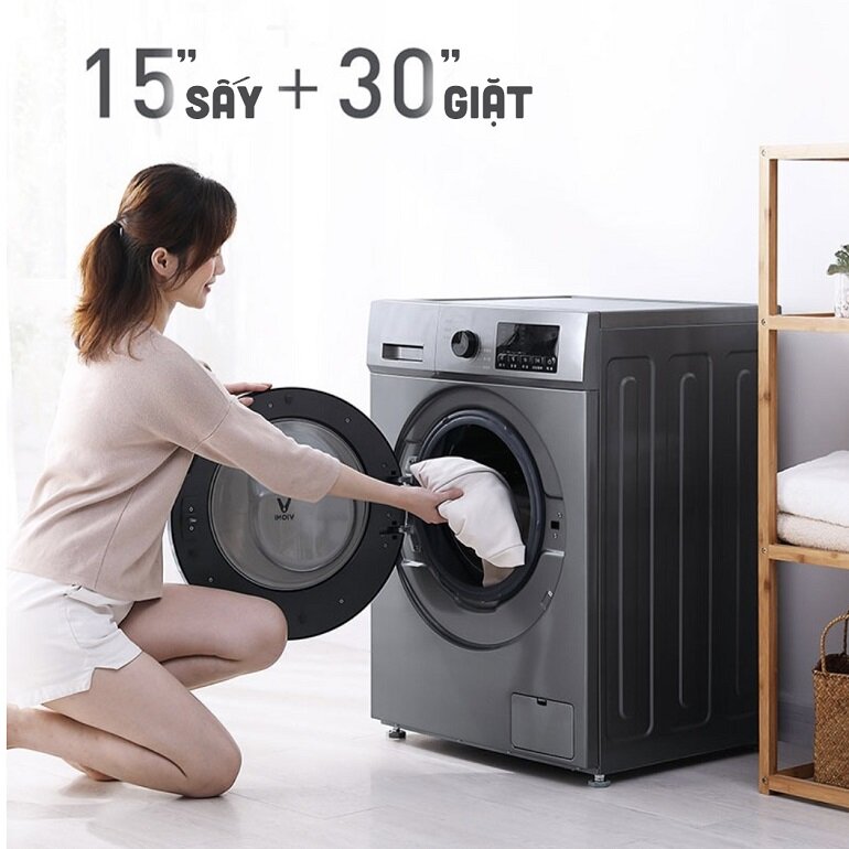 tính năng giặt sấy thông minh của máy giặt Xiaomi 