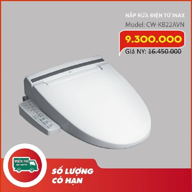 Nắp rửa điện tử Inax CW-KB22AVN Shower Toilet