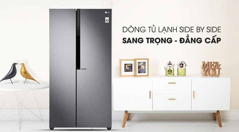 Tủ lạnh LG GR-B247JDS thuộc dòng tủ lạnh side by side 2 cửa lớn