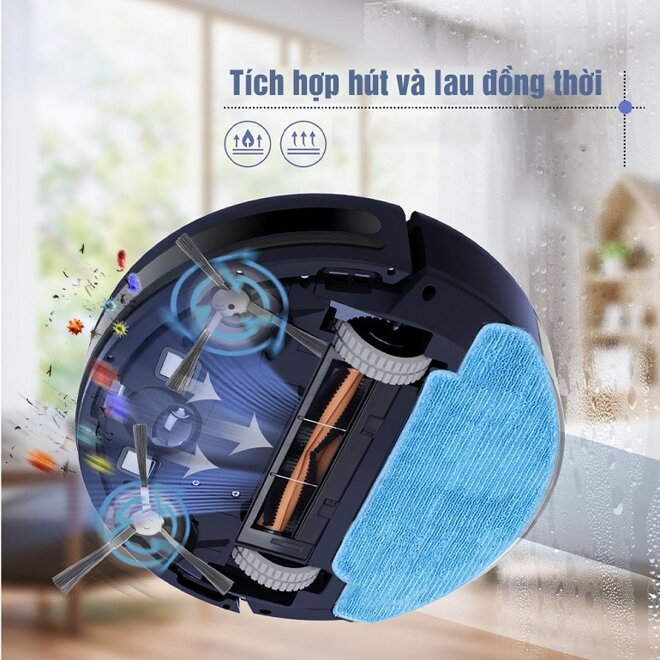 Robot hút bụi lau nhà Fiko F6 Pro V2