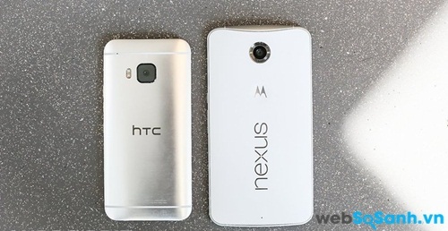Nếu như Nexus 6 lớn hơn, thì HTC One M9 chắc chắn là sáng hơn.