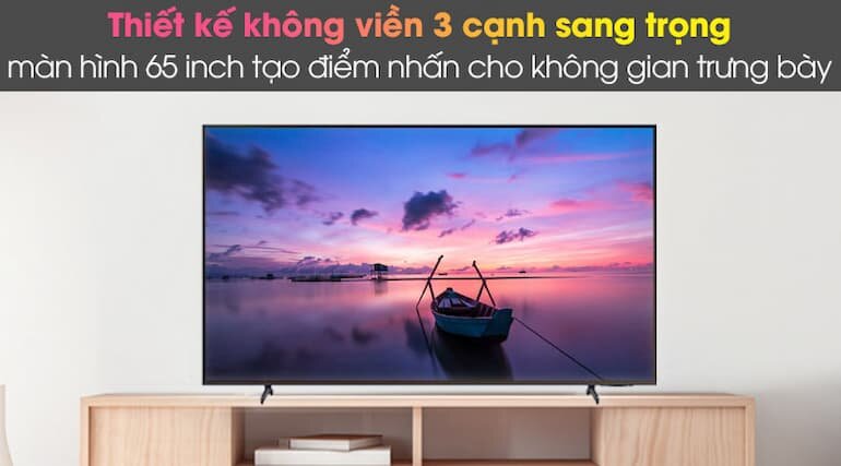 Thiết kế tivi Smart Tivi Samsung 65 inch 4K UA65AU8100Thiết kế tivi Smart Tivi Samsung 65 inch 4K UA65AU8100