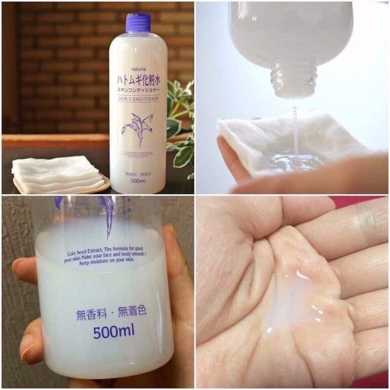 Toner cho da khô hạt ý dĩ Naturie Hatomugi Skin Conditioner