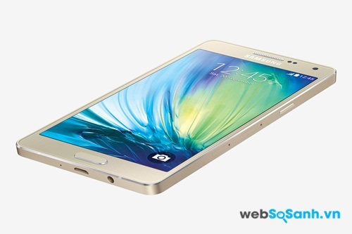 Galaxy A5 với thiết kế vỏ nhôm nguyên khổi