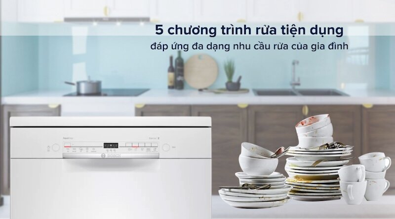 Đánh giá chi tiết máy rửa bát Bosch SMS2ITW04E