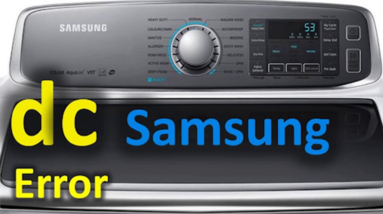 Nguyên nhân máy giặt Samsung báo lỗi dc và cách khắc phục