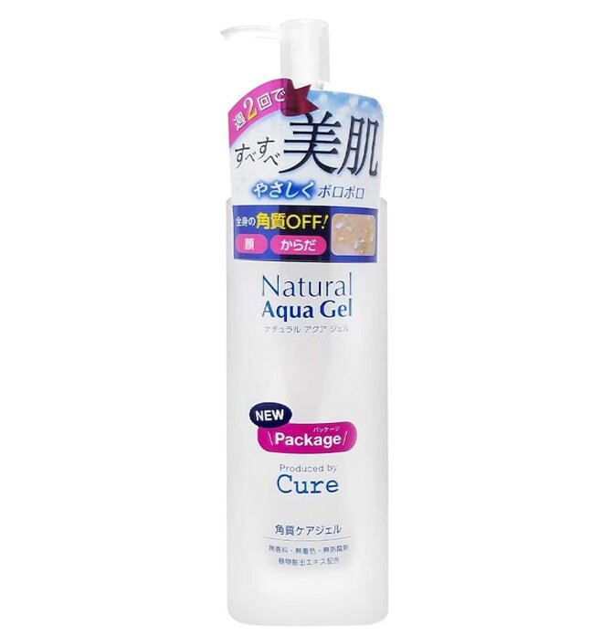 Cure exfoliator is designed simply and delicately with the main white color tone