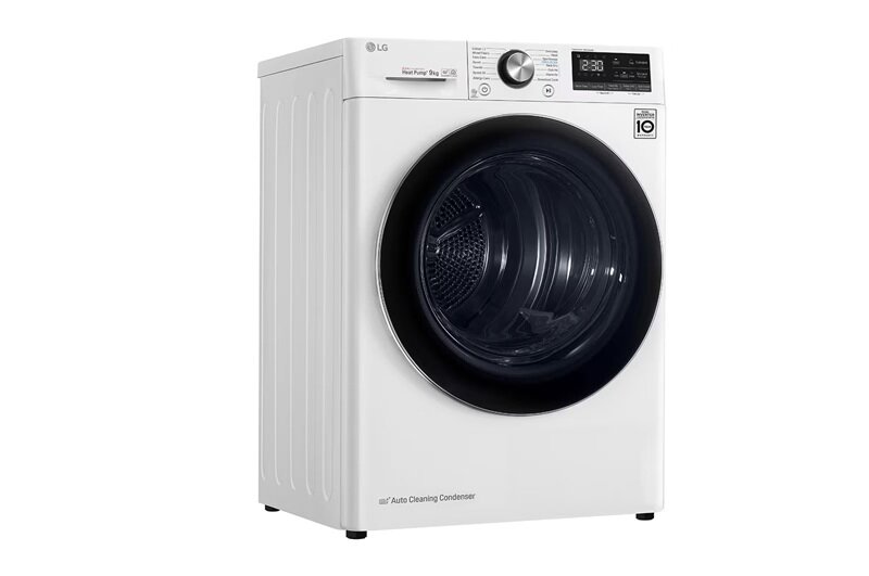 Máy sấy LG DVHP09W giảm còn từ 8 triệu đồng, tiết kiệm điện và bảo vệ vải tốt