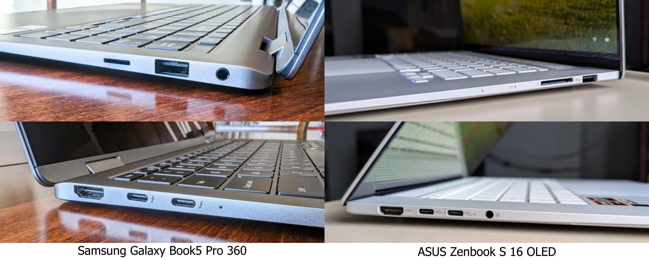 So sánh ASUS Zenbook S 16 OLED và Samsung Galaxy Book5 Pro 350: Chiến binh nào thắng thế?