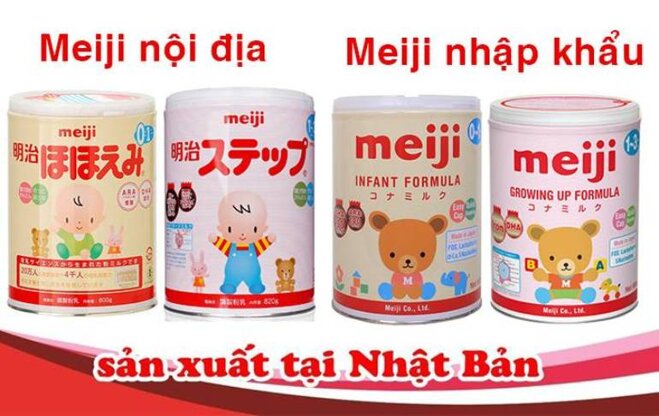 Sữa Meiji của Nhật