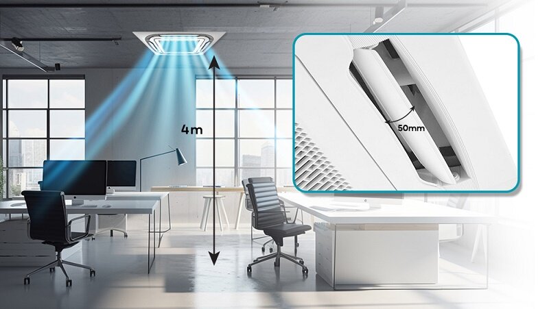 Điều hòa âm trần Casper CC-18FS35 - lựa chọn tối ưu cho phòng khách gia đình