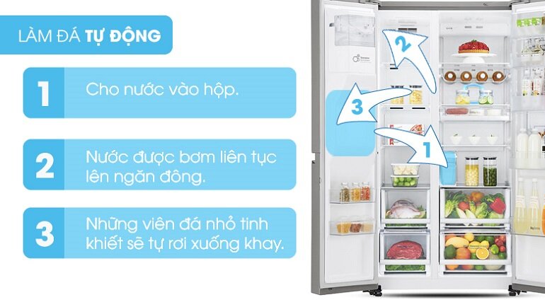 Tủ lạnh Side by Side 617 lít Samsung RS64R53012C/SV 