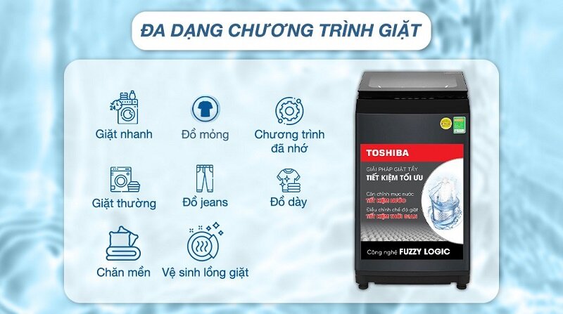 Giá máy giặt Toshiba 8kg AW-M905BV(MK) chỉ còn 4 triệu, lựa chọn 