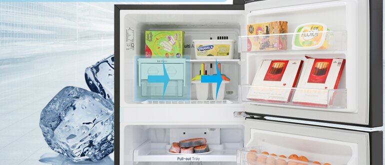 Không để tủ lạnh LG B247JDS quá trống hoặc quá nhiều