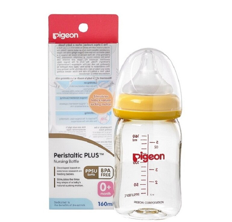 Bình sữa cho bé Pigeon sử dụng chất liệu nhựa PP hoặc PPSU an toàn