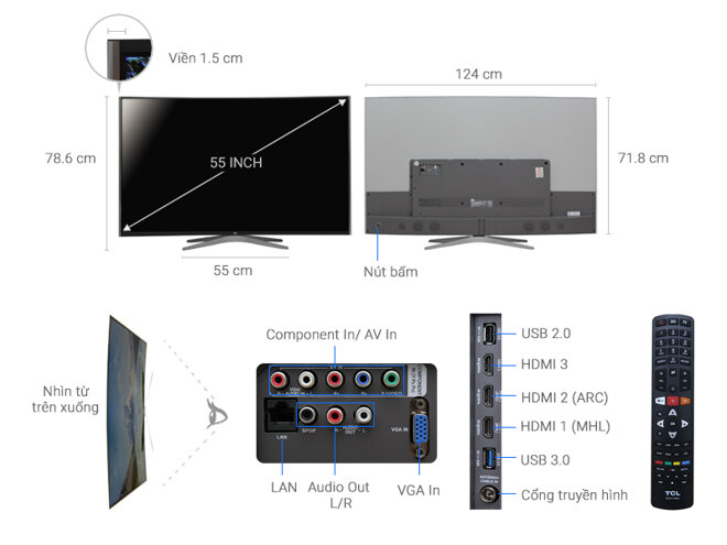 Tivi TCL L55p5-UC