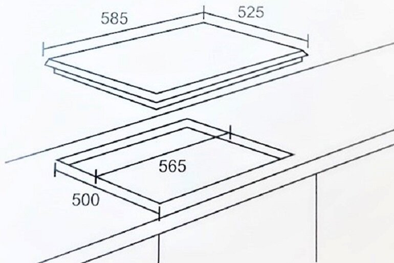 Bếp từ âm 3 vùng nấu Arber AB-559