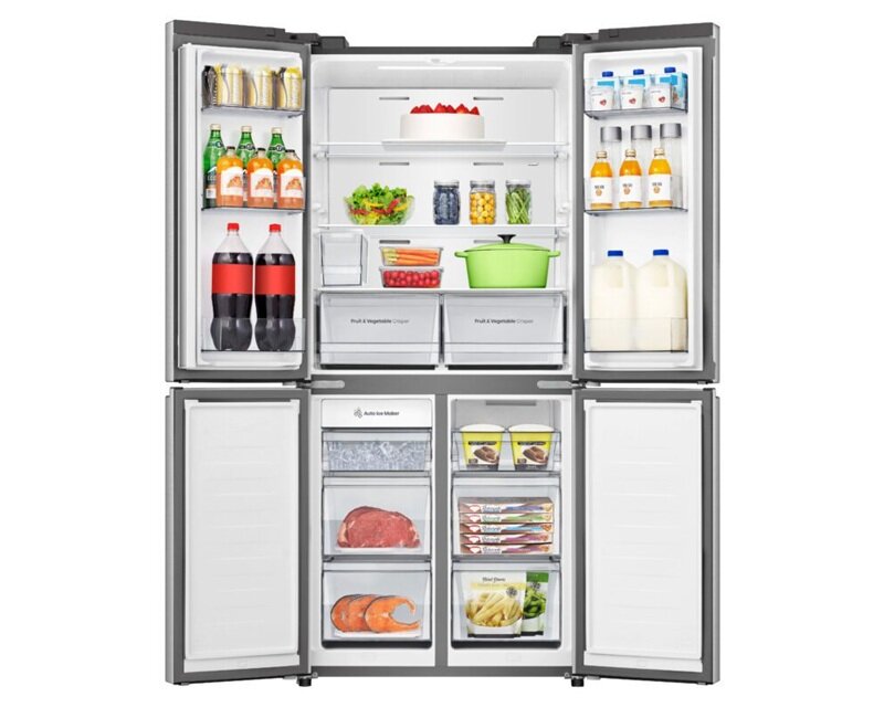 Tủ lạnh 4 cánh Hisense RQ630N4EBUI3 có làm đá tự động, giá 