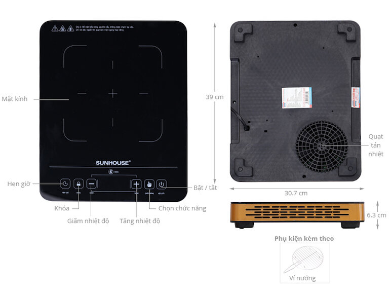 Bếp hồng ngoại Sunhouse SHD6015