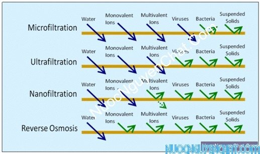 Ta thấy, công nghệ lọc nước Nano còn kém công nghệ lọc nước RO ở mức độ nguyên chất