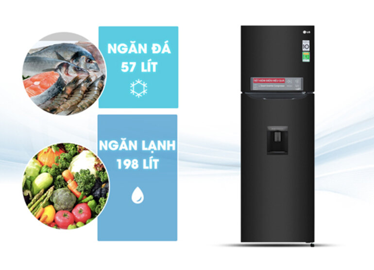 Tủ lạnh LG GN-D255BL là một sản phẩm mang thương hiệu nổi tiếng của Hàn Quốc