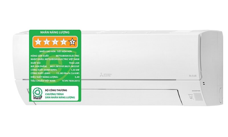 Đánh giá điều hòa Mitsubishi Inverter 12000 BTU 1 chiều MSY-JW35VF