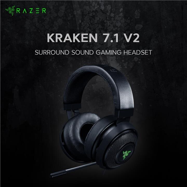 Tai nghe gaming Razer Kraken 7.1 V2 giúp các gamer đắm chìm trong thế giới game chân thực nhất 