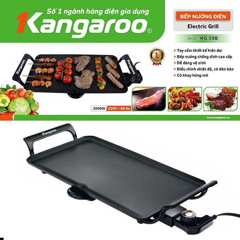 Bếp nướng điện Kangaroo KG198