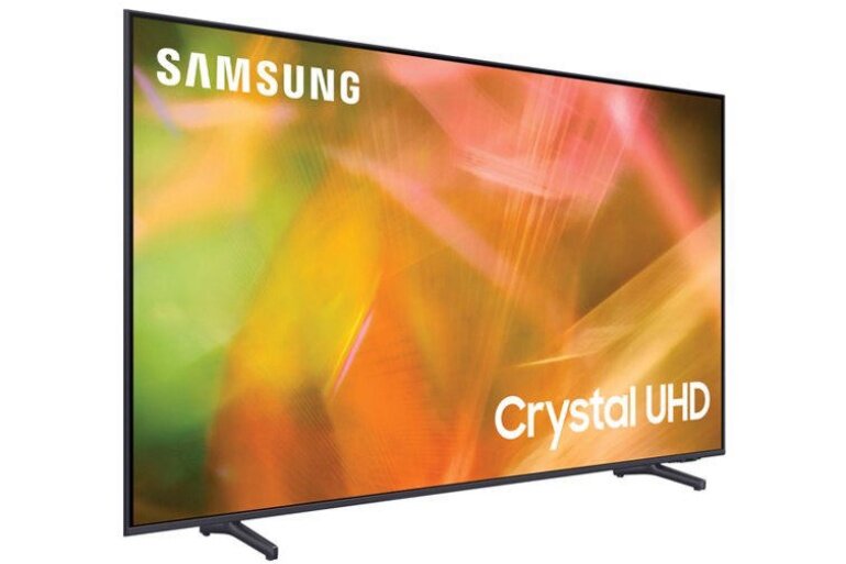 Thiết kế bắt mắt của tivi Samsung 4K 50 inch 50AU8000 