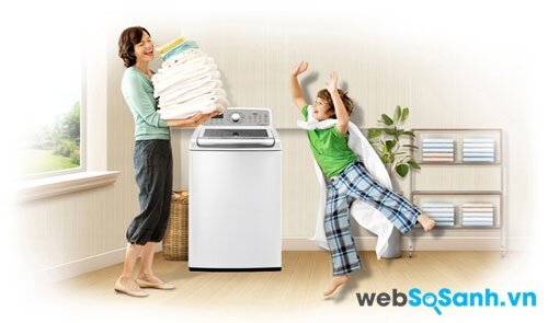 Sanyo ASW-F72VT có khối lượng giặt 7.2 Kg phù hợp với nhu cầu giặt giũ của các gia đình có từ 3 đến 4 thành viên