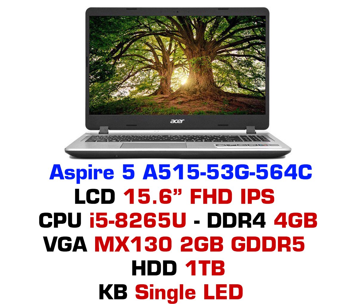 Laptop Acer Aspire AS A515-53G-564C NX.H82SV.001