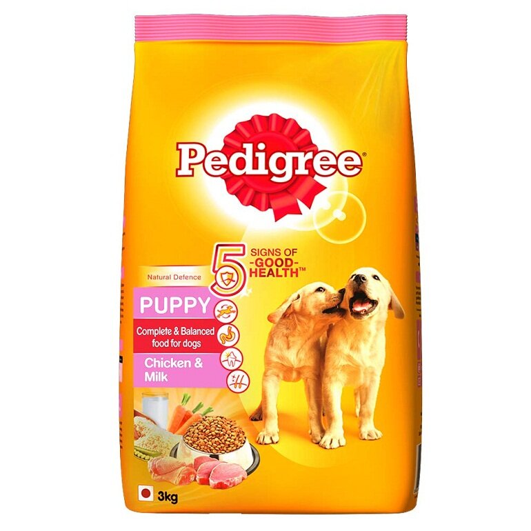 Pedigree dog food has all the necessary nutrients for dogs to grow healthily