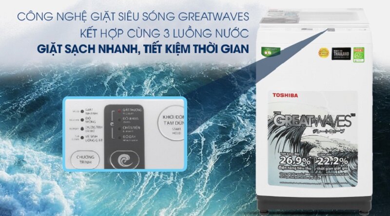Máy giặt Toshiba AW-K1000FV(WW) giá chỉ 3 triệu đồng, chất lượng vẫn rất tốt!