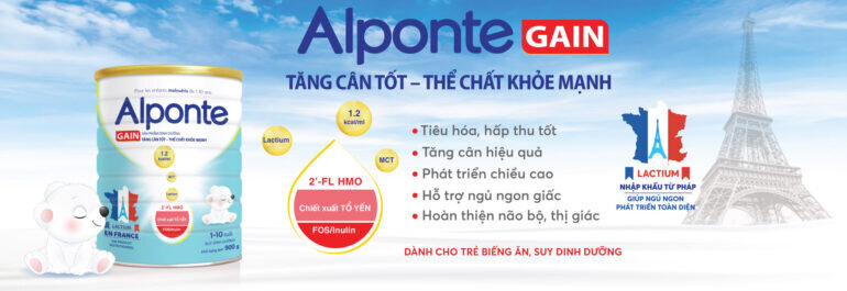 Sữa Alponte có tăng cân không?