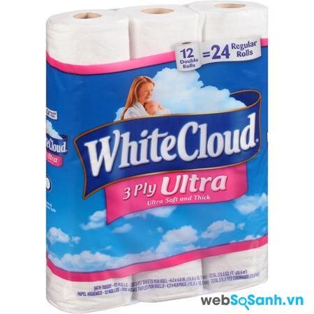 Mua giấy vệ sinh hãng nào tốt nhất: giấy vệ sinh WhiteCloud